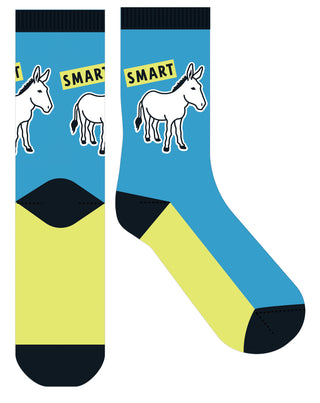 Frankly Funny Crew Socks Smart Donkey