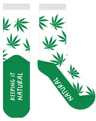 Frankly Funny Crew Socks Keep Natural