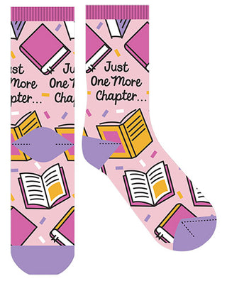 Frankly Funny Crew Socks Just One More Chapter