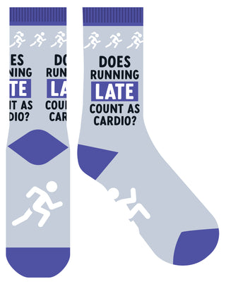 Frankly Funny Sock Running Late Cardio