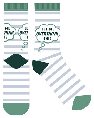 Frankly Funny Sock Let Me Overthink This
