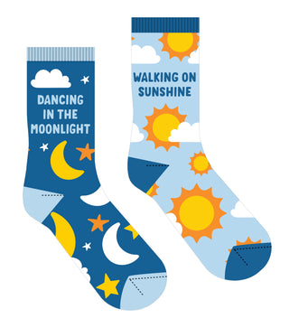 Frankly Funny Odd Socks Sunshine Moonlight