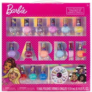 Barbie Nail Polish with Nail Gem 15 Pack
