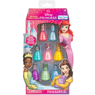 Disney Princess Nail Polish Set With 8 Polish Colours