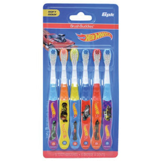 Toothbrush 6 Pack Hot Wheels