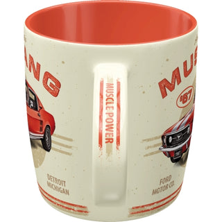 Nostalgic-Art Ceramic Mug - Ford Mustang GT 1967 Red 8.5x9x8.5cm