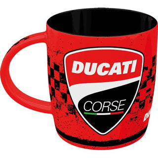 Nostalgic-Art Ceramic Mug - Ducati Corse Logo Racing 8.5x9x8.5cm