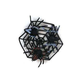Halloween 11cm Web & 6cm Spider Set 3 Pack