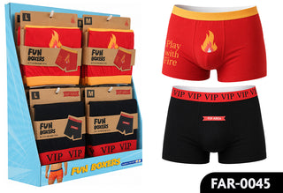Heavy Duty Novelty Cotton Boxer Shorts M/L 4 Assorted CDU/16