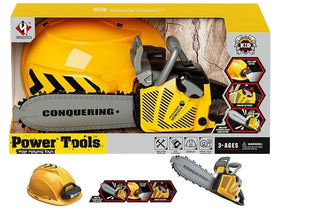 Chainsaw & Helmet Tool Set with Light & Sound
