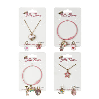 Necklace & Bracelet Charm Set