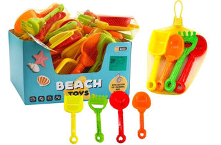 Aquamania 4 Piece Beach Spade Set with Net Bag 23cm CDU/18