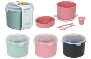 6pcs PP Lunchbox with Accessories CDU/12