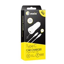 Type-C USB Car Charger PD 20W with Type-C Cable