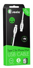 Fancy Eco USB Cable Type-C to Lightening White PD