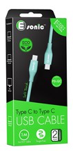Fancy Eco USB Cable Type C to Type C Green