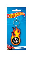 Hot Wheels Burning Tyre Moulded Keyring