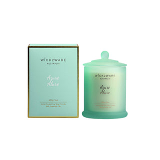 Wick 2 Wear Candle with Box400g - Azure Allure Blue
