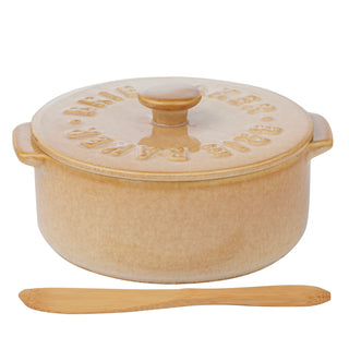 Coast to Coast Loire Ceramic Brie Baker Natural - 13.5x16x7.5cm