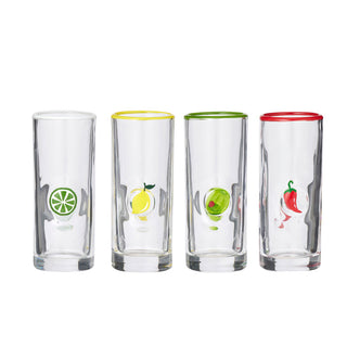 Coast to Coast Skohl Multi Shot Glasses 4 Pack - 4x10cm