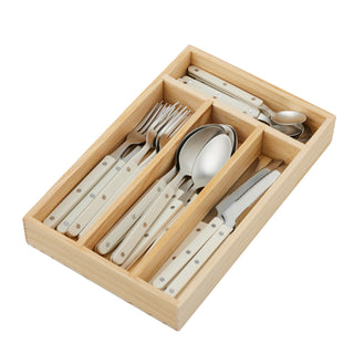Coast to Coast Remy Stainless Steel Cutlery Set Ivory - 24 Piece