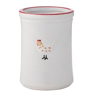Coast to Coast Charlie Chook Ceramic Utensil Holder - 13x18cm