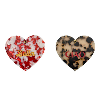 Heart Acetate Compact Mirrors 2 Assorted CDU/2 - 8cm