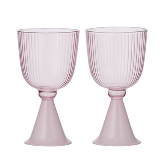 Glendale Wine Glasses Rose 2 Pack - 8x14.5cm